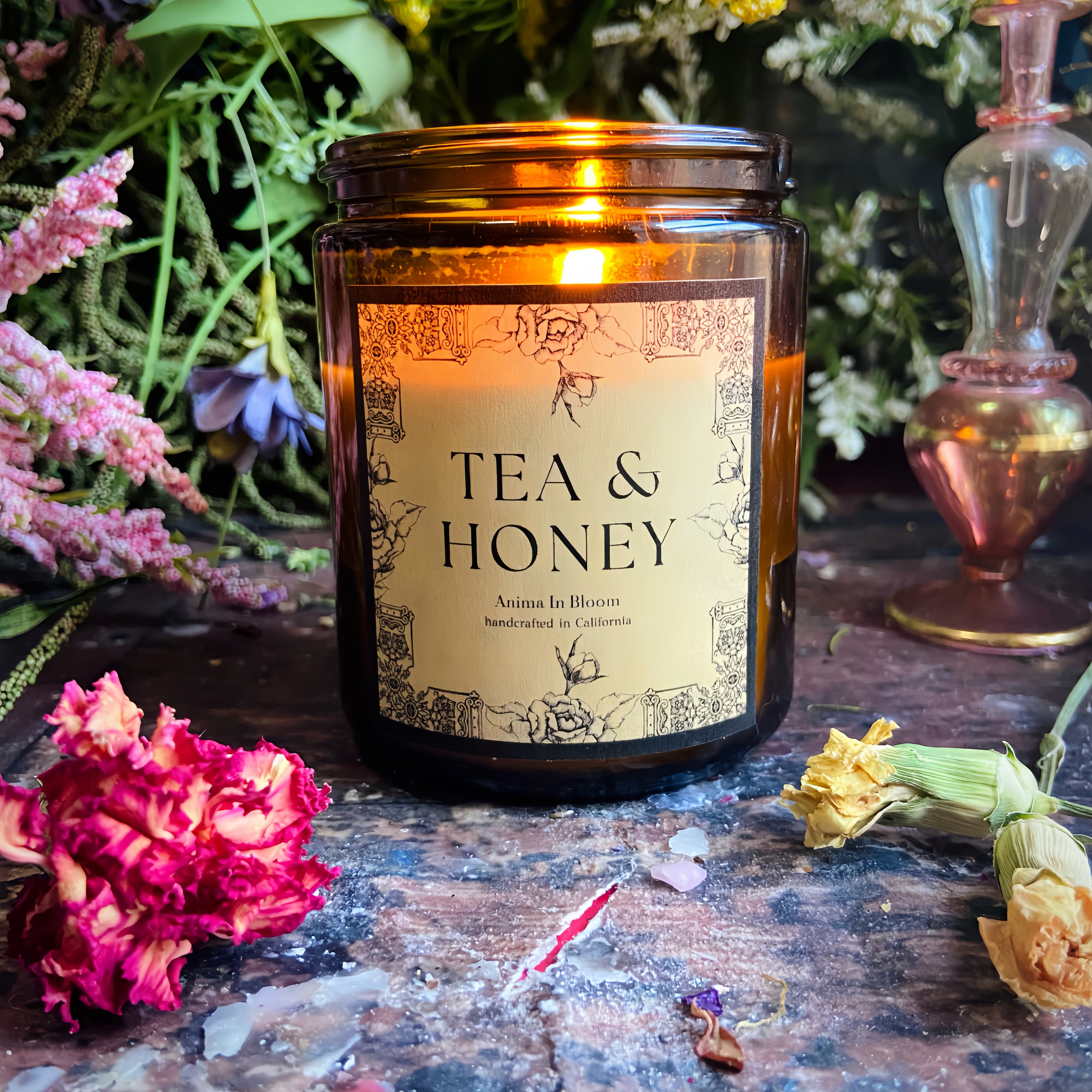 Tea & Honey 8oz Soy Candle