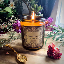 Load image into Gallery viewer, Coffee, Cream, and Cinnamon “Morning Americana” 8 oz Soy Candle