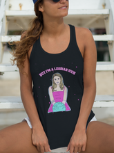 Load image into Gallery viewer, "But I'm a Lesbian Icon" Racerback Tank