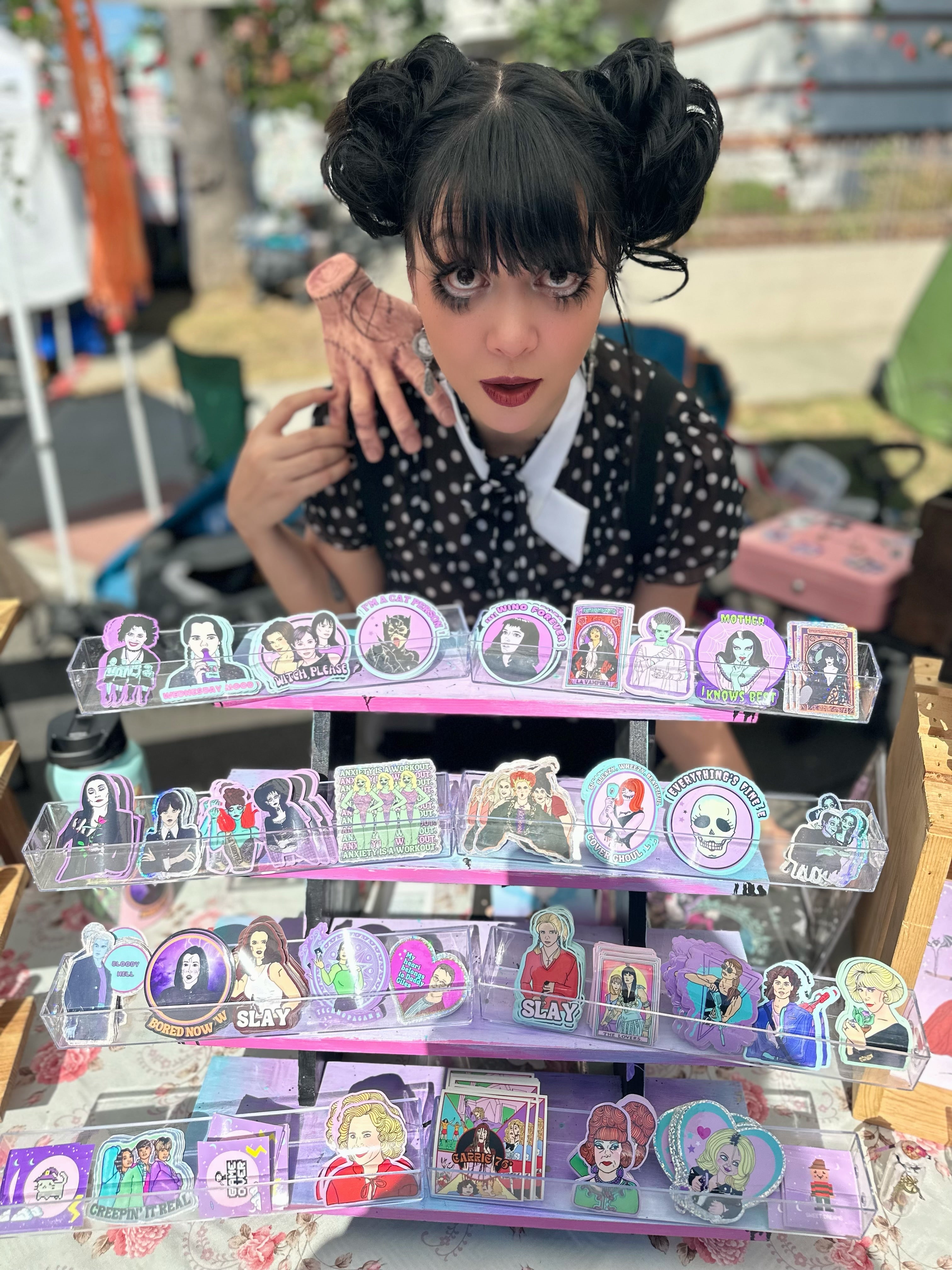 “Wednesday Mood” Wednesday Addams Water Bottle Sticker