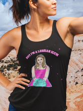 Load image into Gallery viewer, "But I'm a Lesbian Icon" Racerback Tank