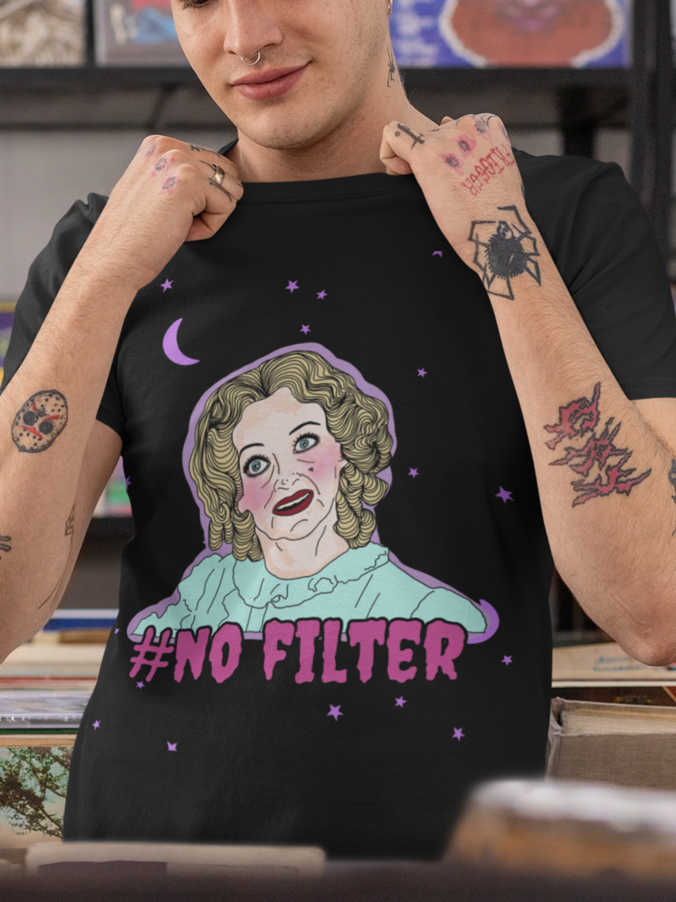 "No Filter"  Whatever Happened to Baby Jane Unisex Tee