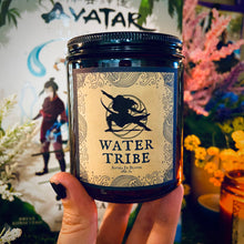 Load image into Gallery viewer, Avatar “Water Tribe” Customizable 8oz Soy Candle