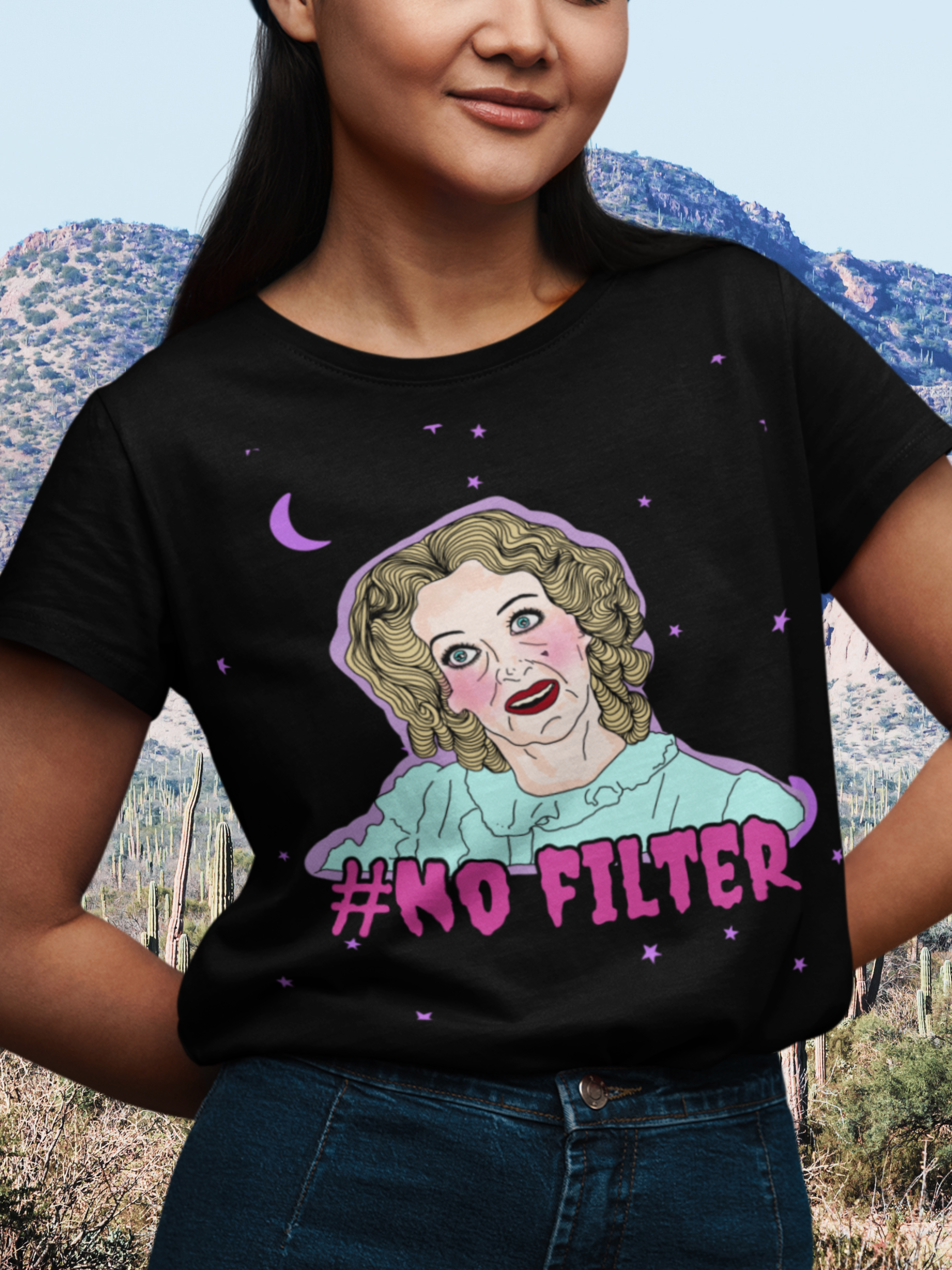 "No Filter"  Whatever Happened to Baby Jane Unisex Tee
