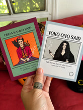 Load image into Gallery viewer, Yoko Ono "Each time we don't say what we want to say.." Postcard
