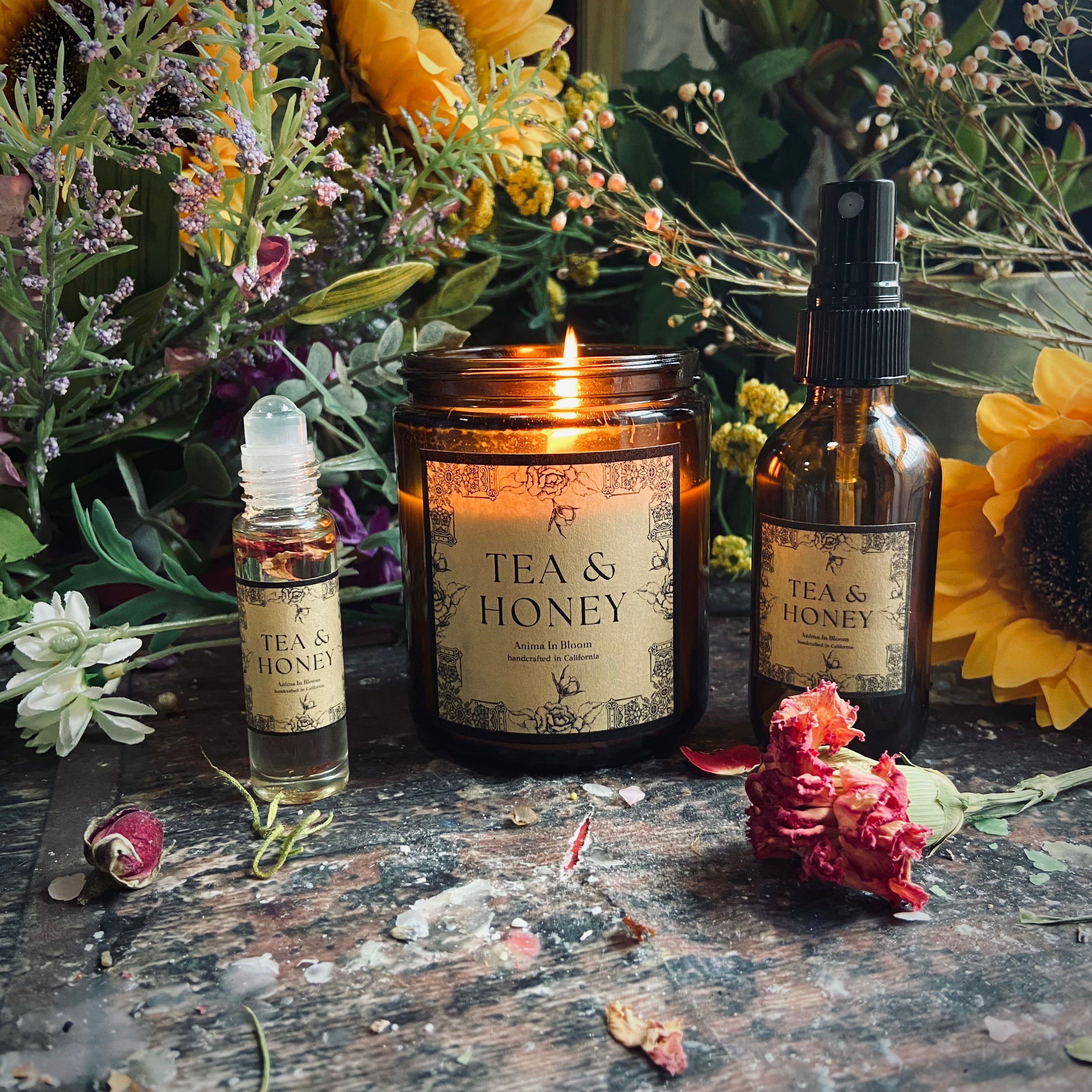 Tea & Honey 8oz Soy Candle