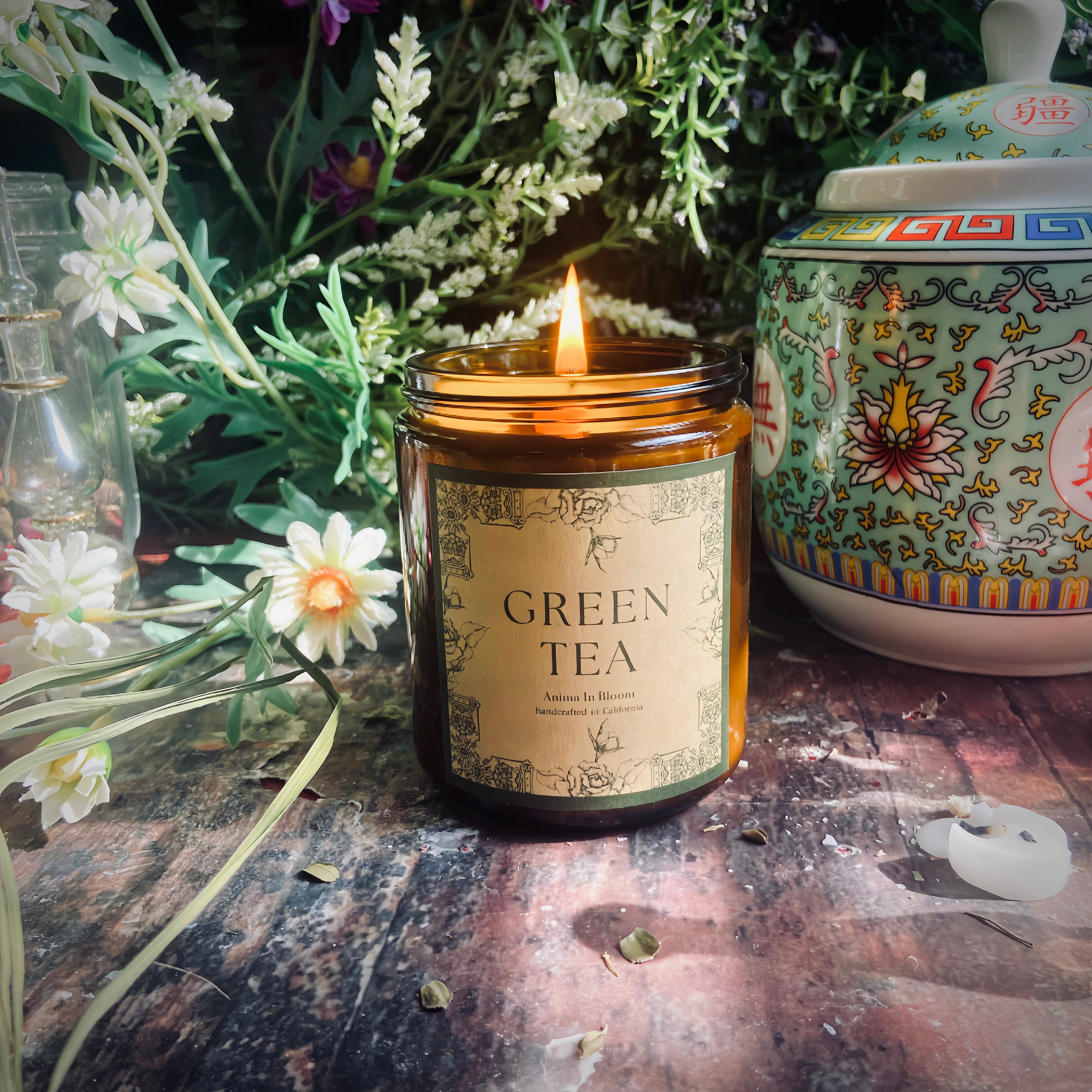 Green Tea 8oz Soy Candle