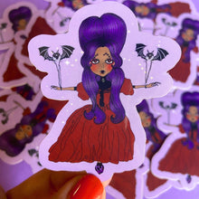 Load image into Gallery viewer, Cute Big Eyed Vampire Girl Waterproof Sticker