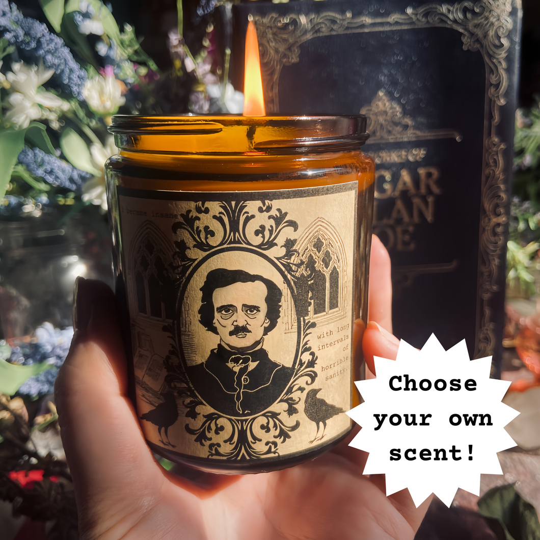 Edgar Allan Poe Customizable Soy Candle