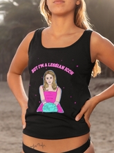 Load image into Gallery viewer, "But I'm a Lesbian Icon" Racerback Tank