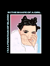Load image into Gallery viewer, "I'm a Fountain of Blood in the Shape of a Girl" Bjork Unisex Graphic Tee