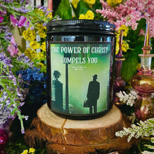 Load image into Gallery viewer, The Exorcist “The Power of Christ Compels You” Customizable 8oz Soy Candle