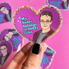 Load image into Gallery viewer, “My Heart Belongs to Daddy Giles” Water Bottle Sticker