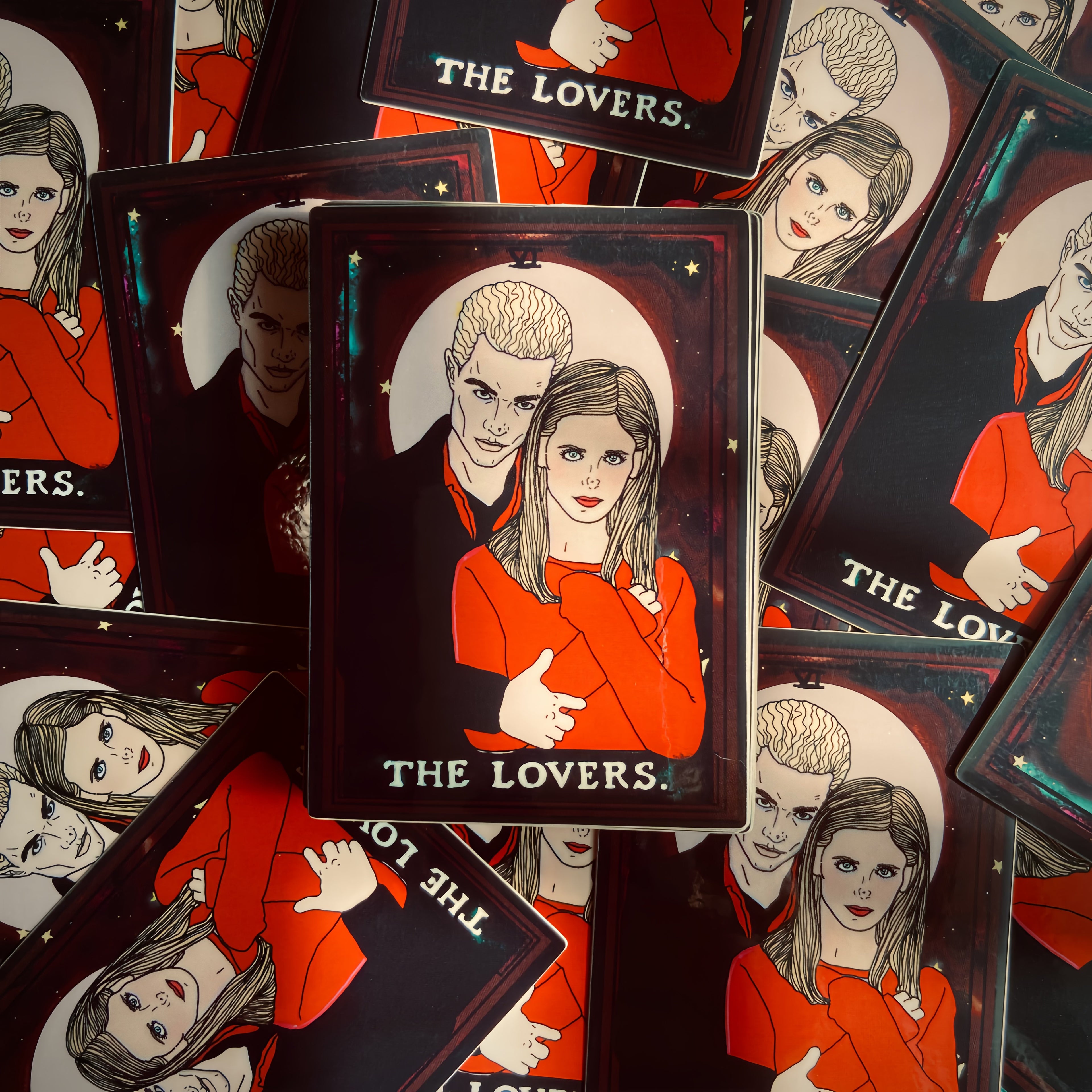 Spike & Buffy “The Lovers” Water Bottle Sticker