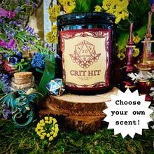 Load image into Gallery viewer, Dungeons & Dragons “Crit Hit” 8oz Soy Candle