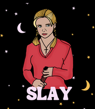 Load image into Gallery viewer, "Slay" Buffy Water Bottle Sticker