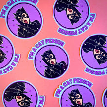 Load image into Gallery viewer, “I’m a Cat Person” Catwoman Water Bottle Sticker
