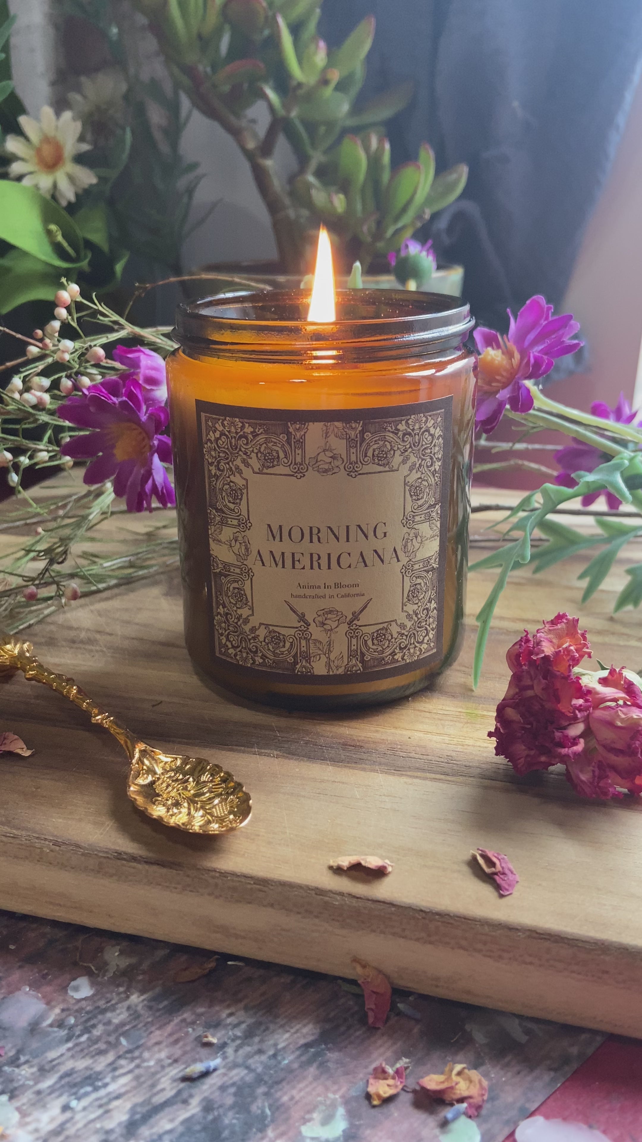 Coffee, Cream, and Cinnamon “Morning Americana” 8 oz Soy Candle