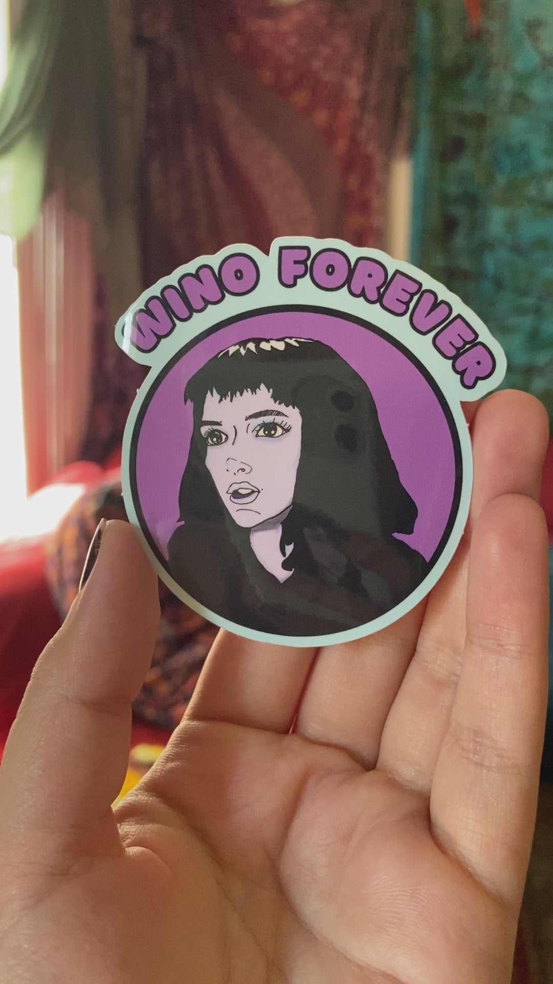 Wino Forever Winona Ryder Water Bottle Sticker
