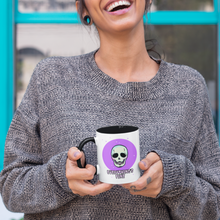 Load image into Gallery viewer, Everything's Fine Skull Coffee Mug | Retro Skull Coffee Mug