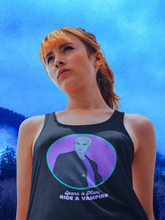 Load image into Gallery viewer, Spike "Spare a Man; Ride a Vampire" Racerback Tank
