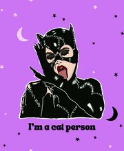 Load image into Gallery viewer, “I'm a Cat Person” Catwoman Unisex Tshirt