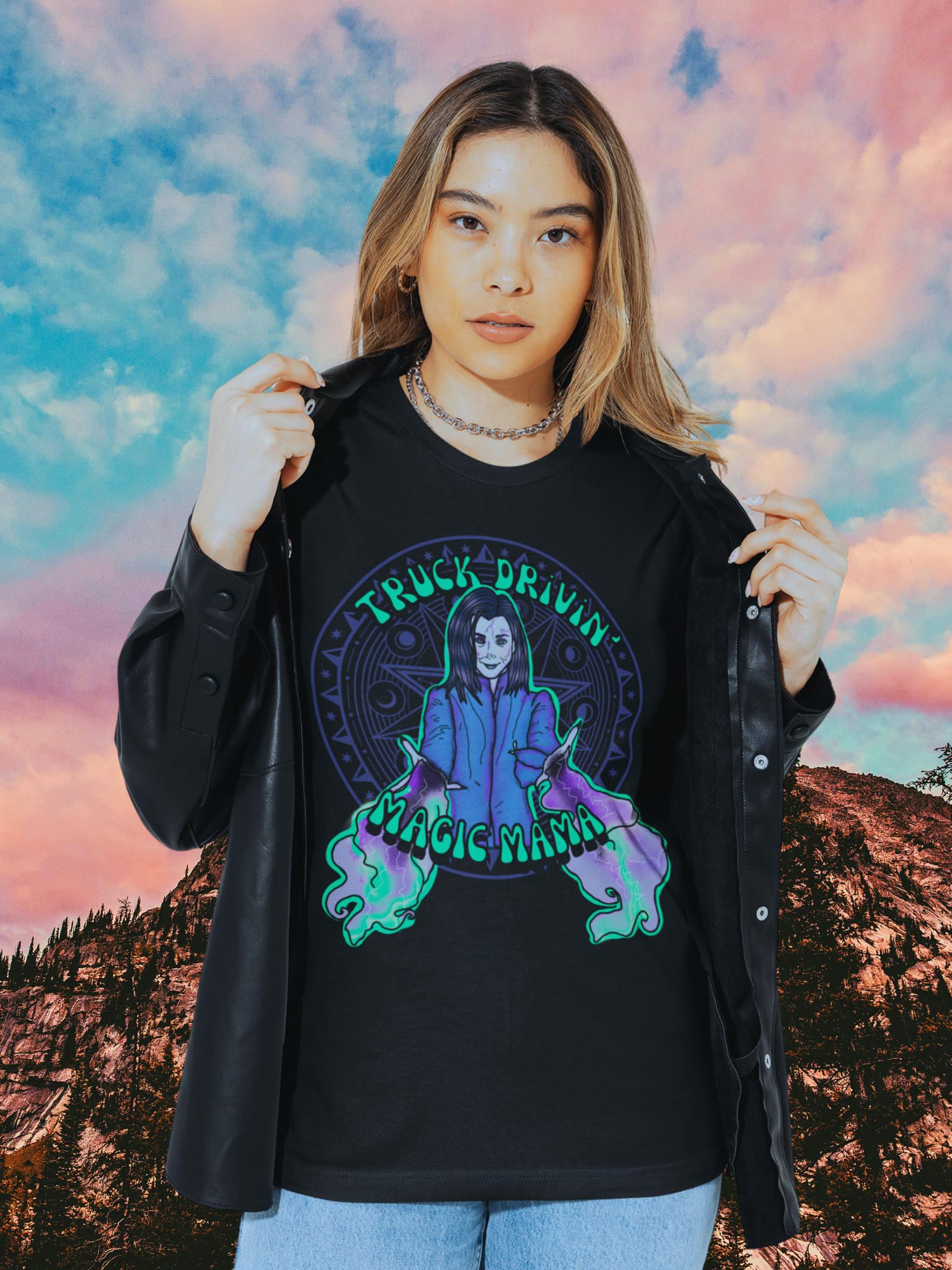 "Truck Drivin' Magic Mama" Willow  Super Soft Unisex Tshirt
