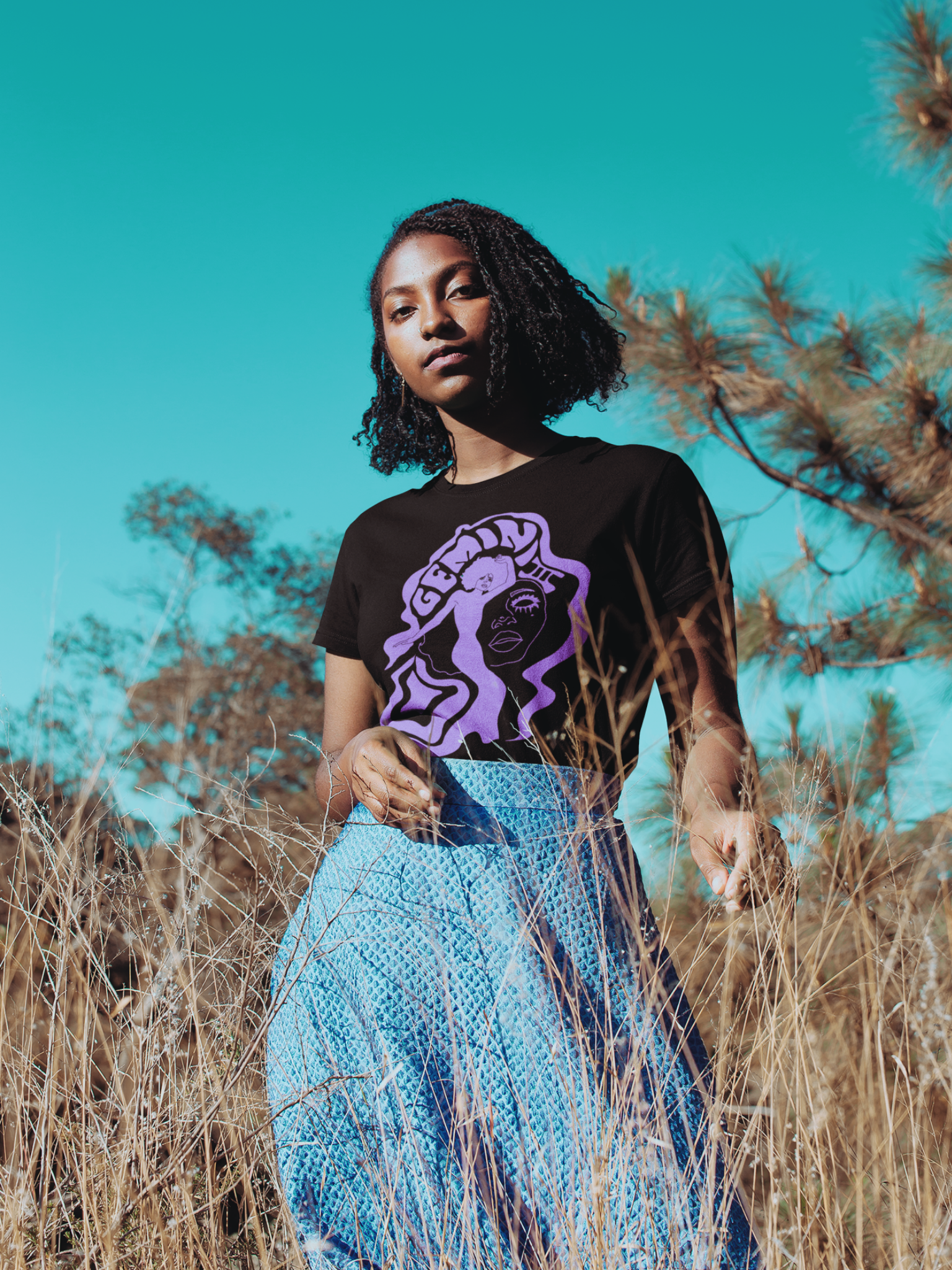 Gemini Twins Vintage Style Unisex Tee