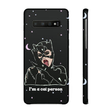 Load image into Gallery viewer, "I'm a Cat Person" Phone Snap Case