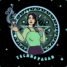Load image into Gallery viewer, “Technopagan” Jenny Calendar Super Soft Unisex Tshirt
