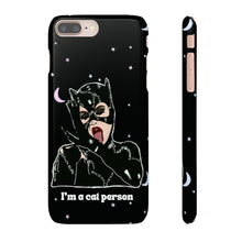 Load image into Gallery viewer, "I'm a Cat Person" Phone Snap Case