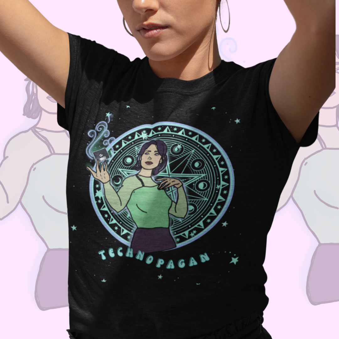“Technopagan” Jenny Calendar  Super Soft Unisex Tshirt