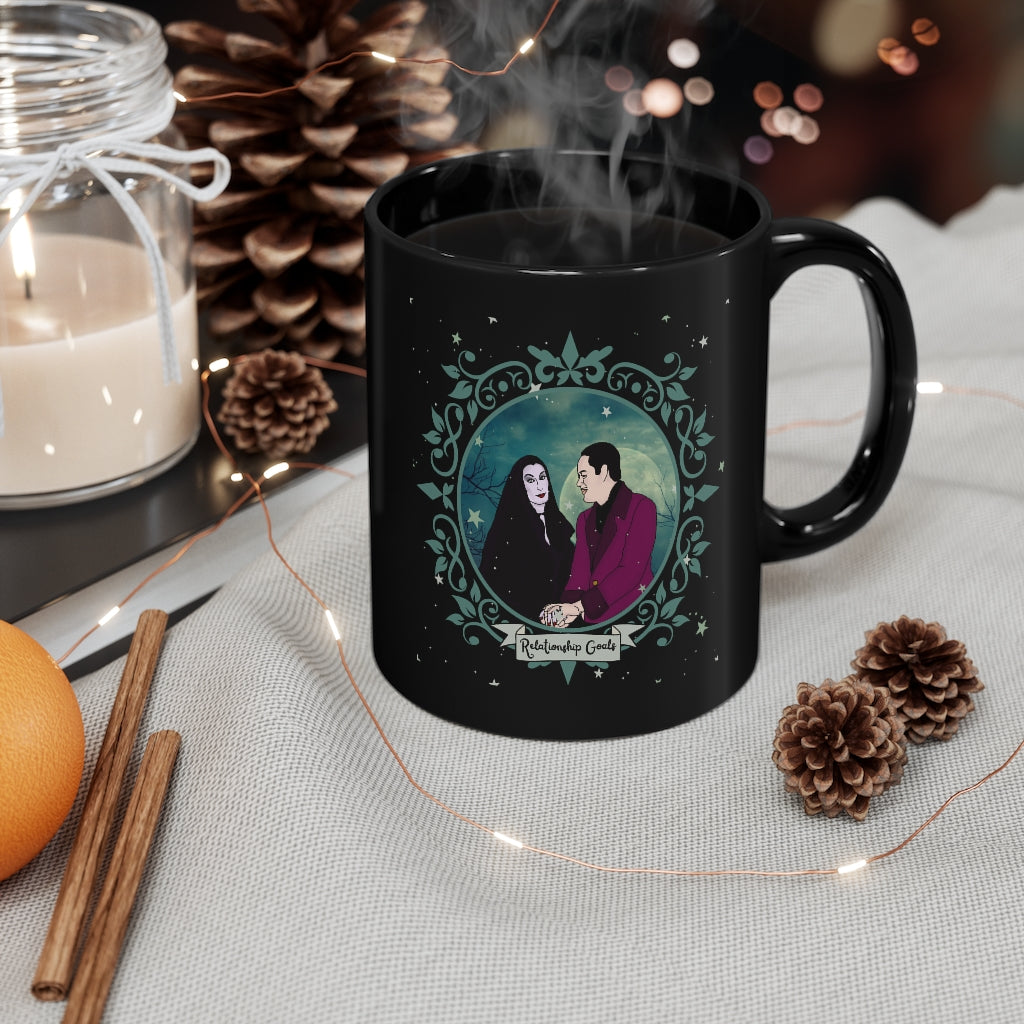 Relationship Goals 11oz Black Mug