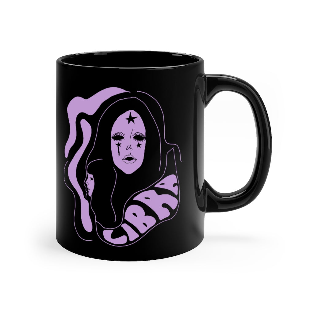Libra Shadow  Black Mug