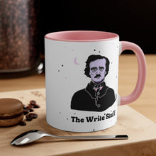 Load image into Gallery viewer, Pink Edgar Allan Poe Coffee Mug | The Write Stuff | Teacher Gift