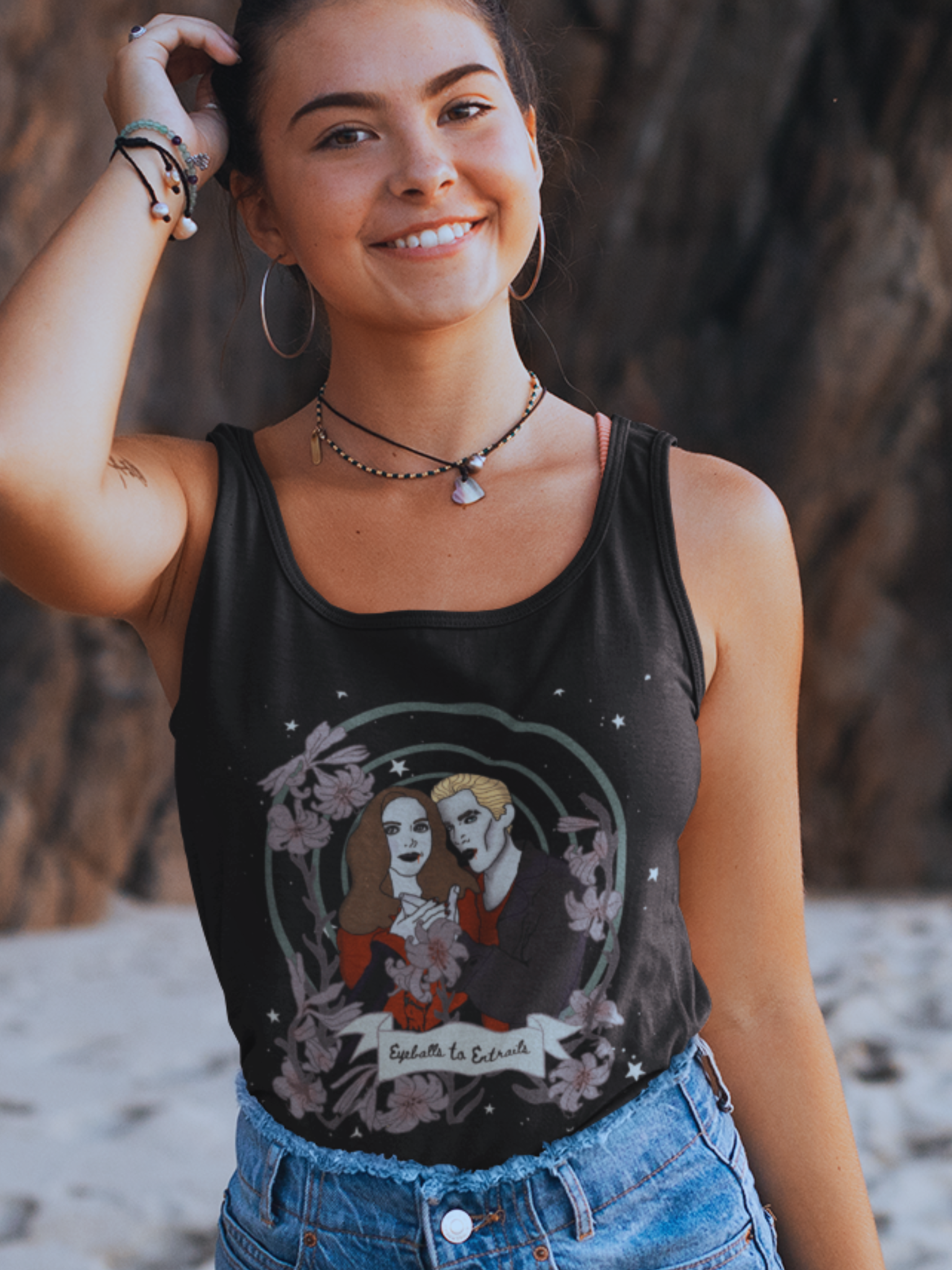 Spike & Drusilla "Eyeballs to Entrails" Racerback Tank