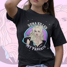 Load image into Gallery viewer, Callisto "Xena Killed My Parents" Super Soft Unisex Tshirt