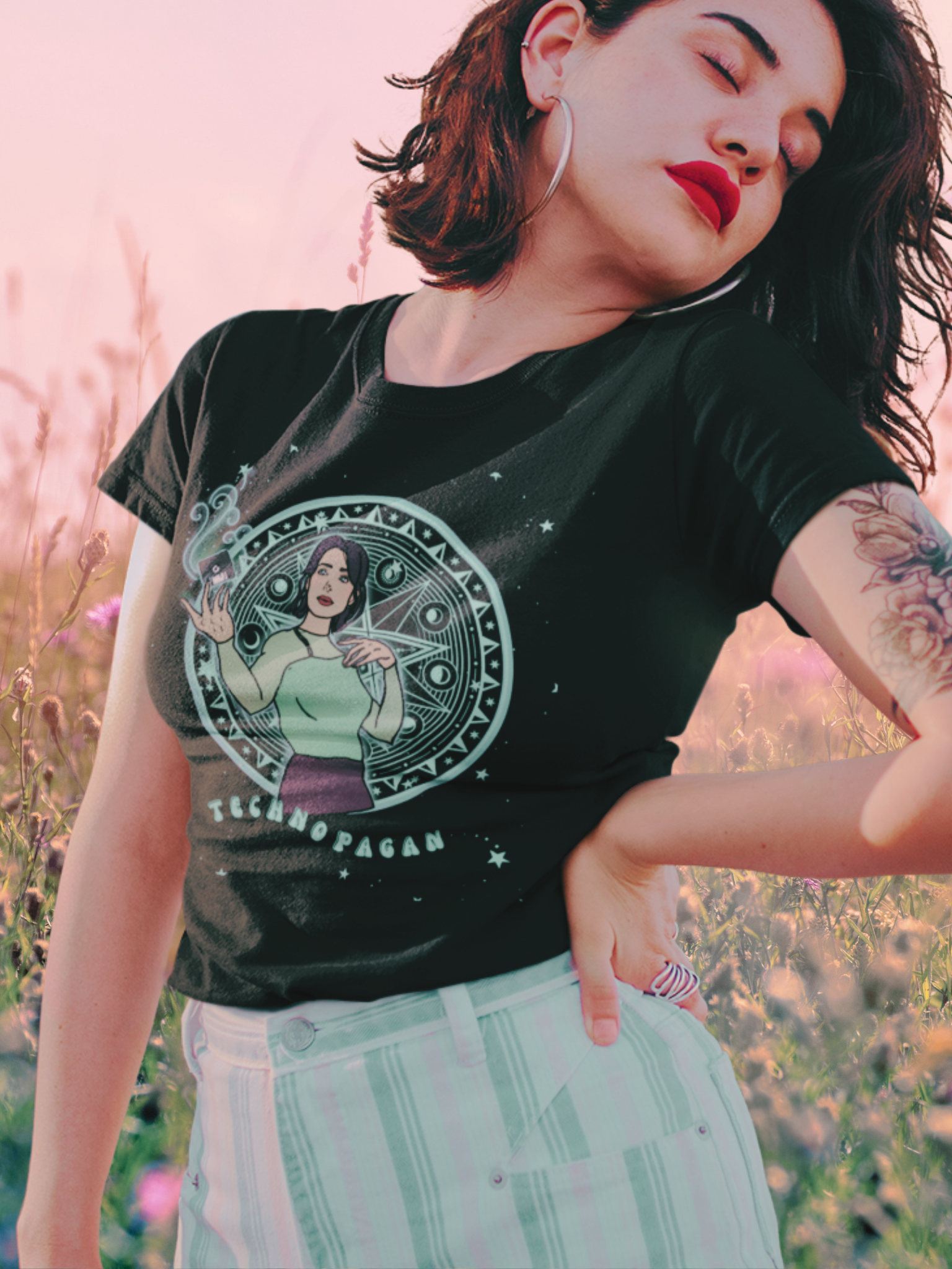 “Technopagan” Jenny Calendar  Super Soft Unisex Tshirt