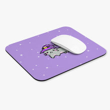 Load image into Gallery viewer, Witchy Koji Kitty Mouse Pad [purple]

