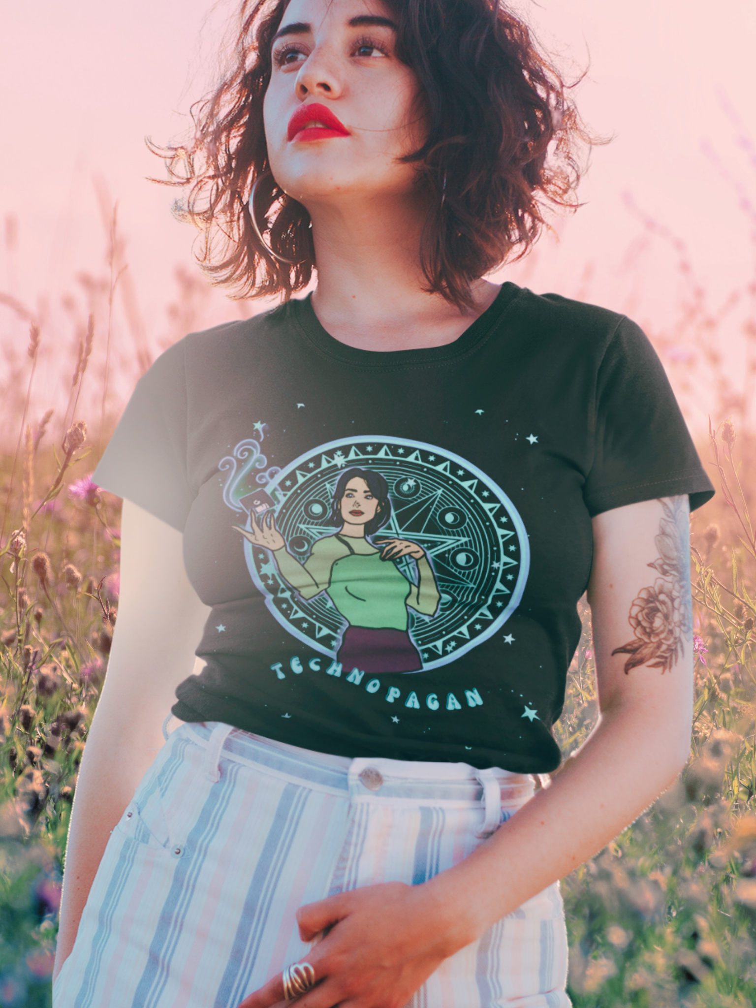 “Technopagan” Jenny Calendar  Super Soft Unisex Tshirt
