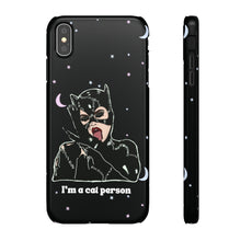 Load image into Gallery viewer, "I'm a Cat Person" Phone Snap Case
