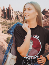 Load image into Gallery viewer, “Kiss The Librarian” Giles Unisex T-shirt
