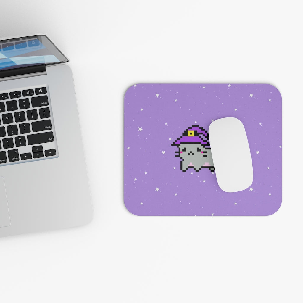 Witchy Koji Kitty Mouse Pad [purple]