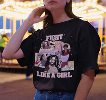 Load image into Gallery viewer, “Fight Like a Girl” Women of Buffy Super Soft T-shirt