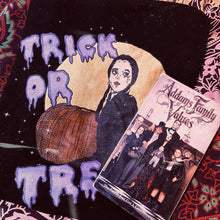 Load image into Gallery viewer, "Trick or Treat" Wednesday Addams Vintage Style Unisex Tee