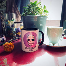 Load image into Gallery viewer, Everything's Fine Skull Coffee Mug | Retro Skull Coffee Mug