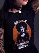 Load image into Gallery viewer, “Strange and Unusual” Lydia Deetz Vintage Style Tee