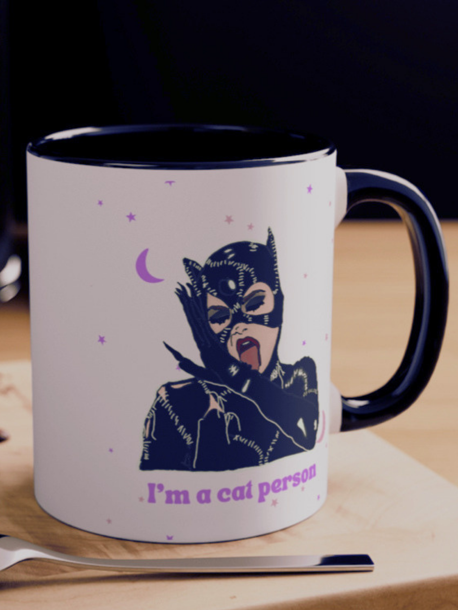 I Like Coffee, My Cat & 3 People, Monogram Mug