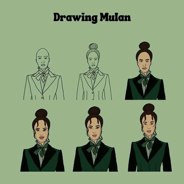 Drawing Mulan