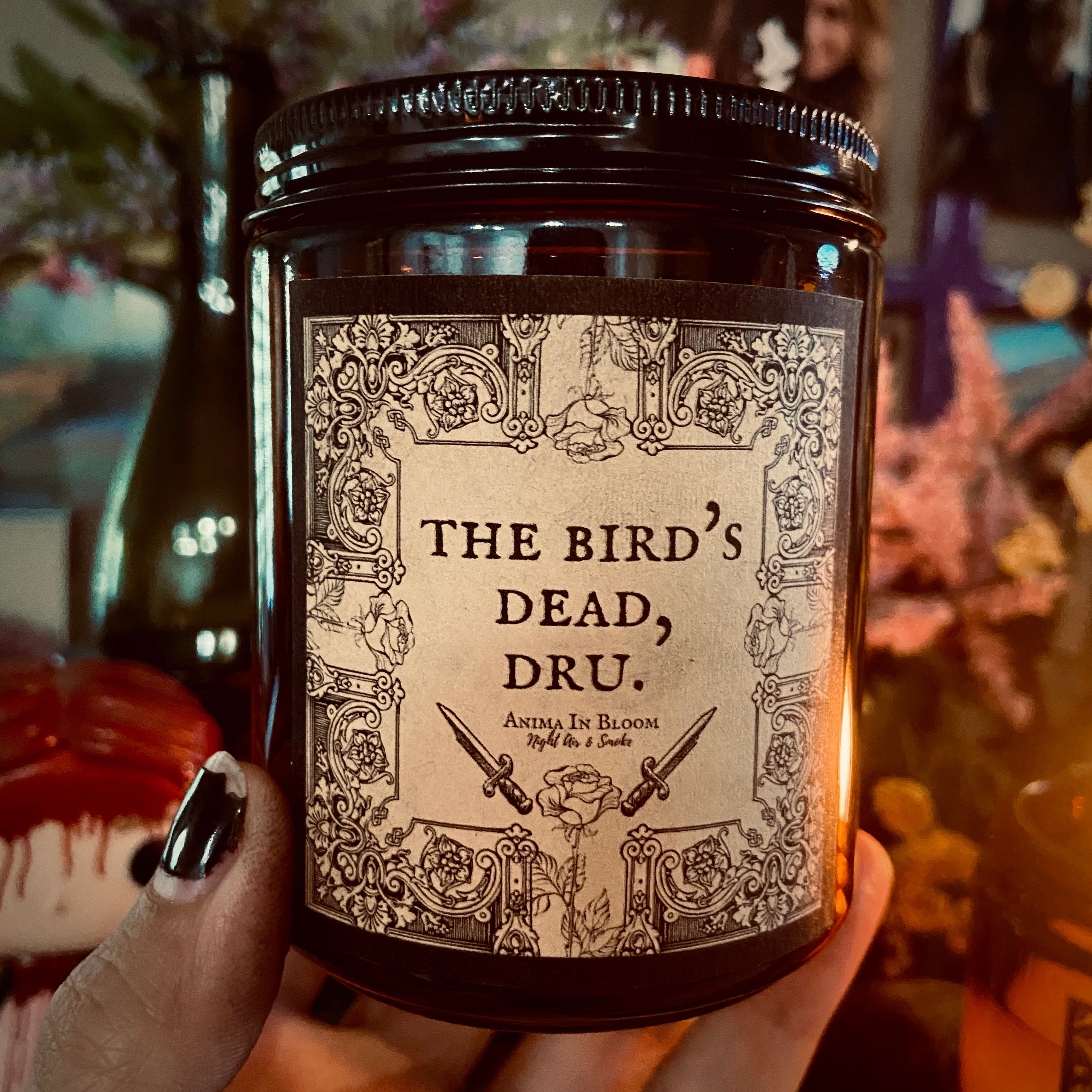“The Bird’s Dead Dru” Buffy The Vampire Slayer Customizable 8oz Soy Candle